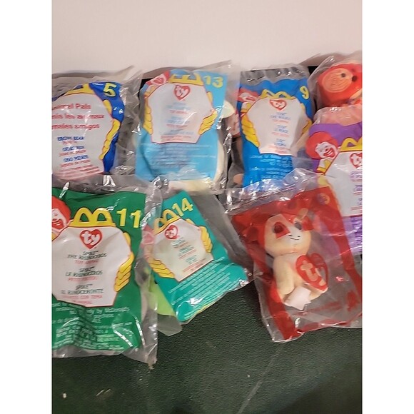 Vtg McDonald’s TY Beanie Baby Plush Toys Lot in package mixed - Picture 6 of 13
